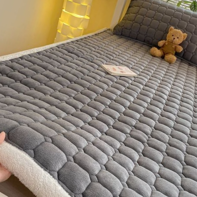 겨울 따뜻한 침대패드 벨벳 이불 매트리스 90x200cm