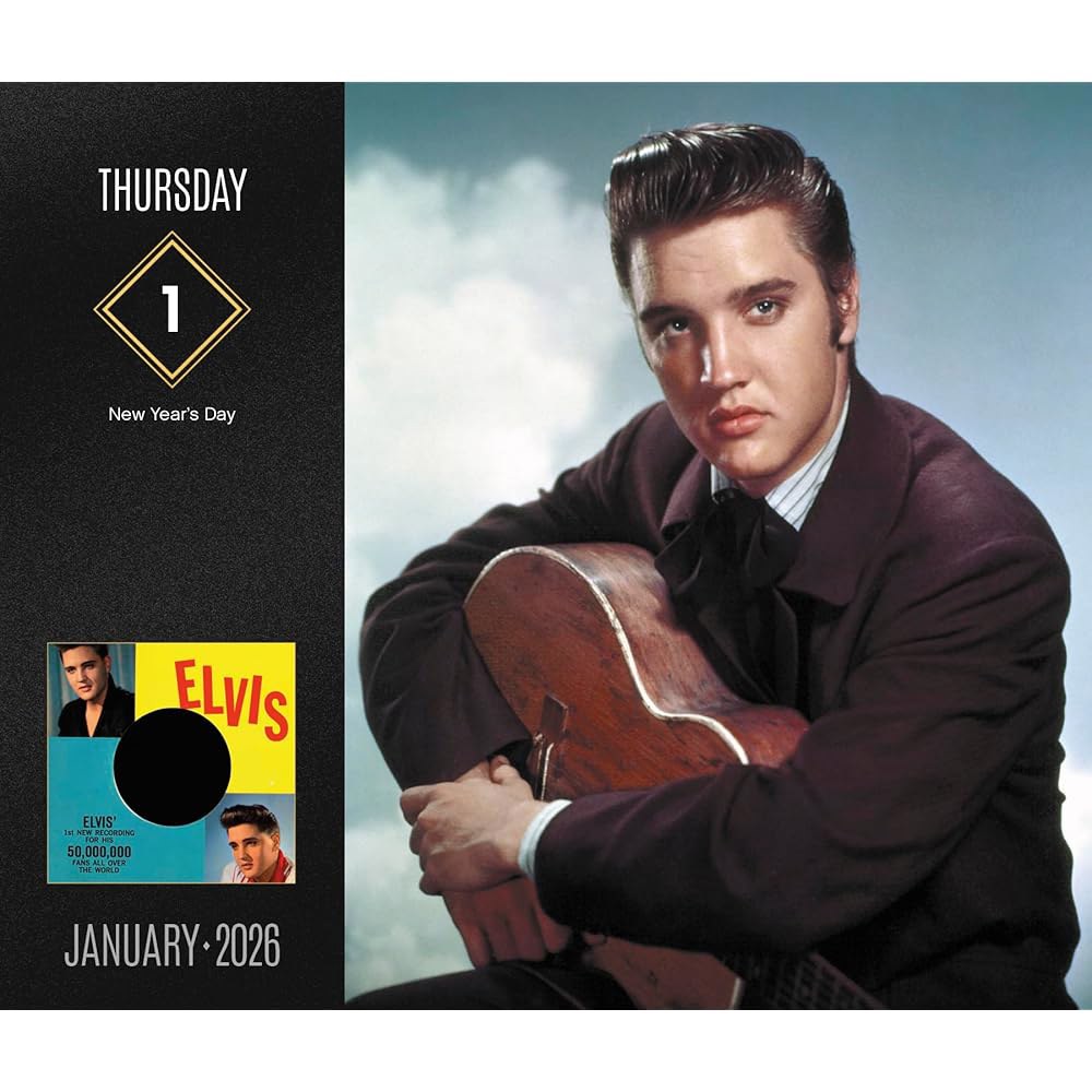 2026 Elvis Presley Day-at-a-Time Box [calendar] Calendar - 상세 이미지 3