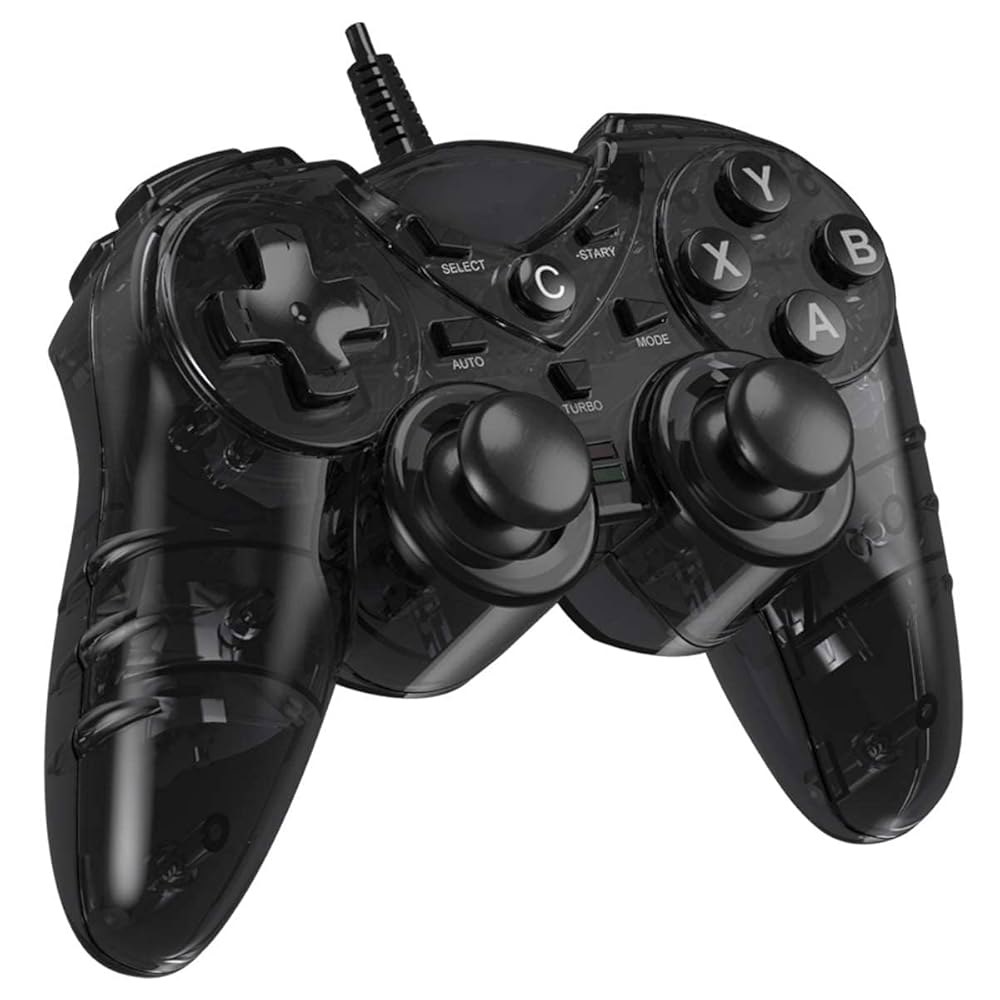 NBCP 유선 PS3 PC 게임 컨트롤러 TV 박스 USB 스팀 게임패드 조이패드, 듀얼 진동 피드백 터보 트리거 포함 Windows 7 / 8 8.1 10 노트북 - 상품 이미지