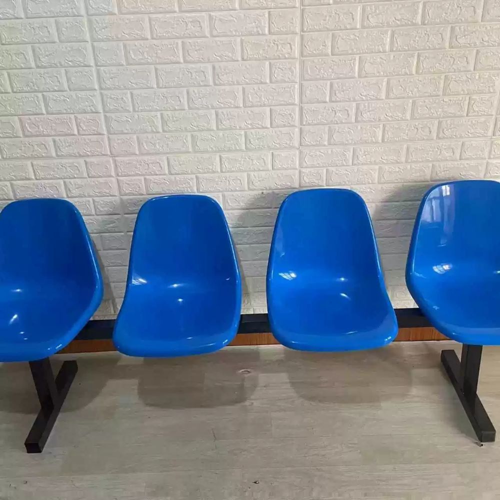 파셀몰 버스정류장 의자 플라스틱 벤치 대기석 웨이팅 파 A. 4인용 플라스틱 오렌지색 의자 - 상세 이미지 4