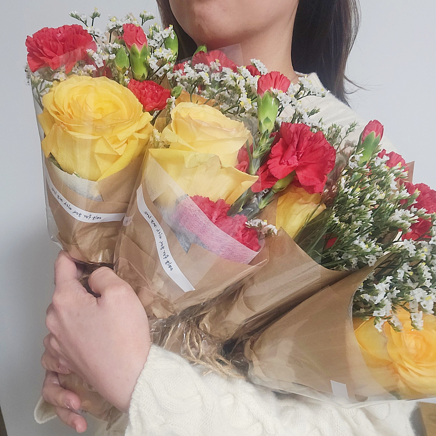 미니꽃다발 생화 스승의날 감사 단체 행사 학교 기업 유치원 어린이집 축하용 크래프트, 1개 이미지 7