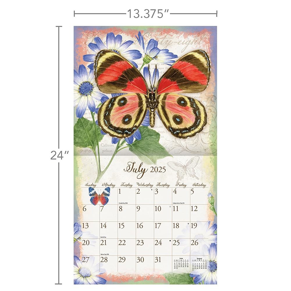 Butterflies 2025 벽 달력 (25991001898) 2025 - 상세 이미지 3