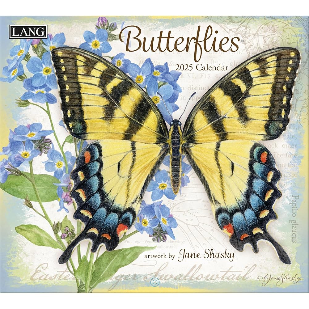 Butterflies 2025 벽 달력 (25991001898) 2025 - 상품 이미지