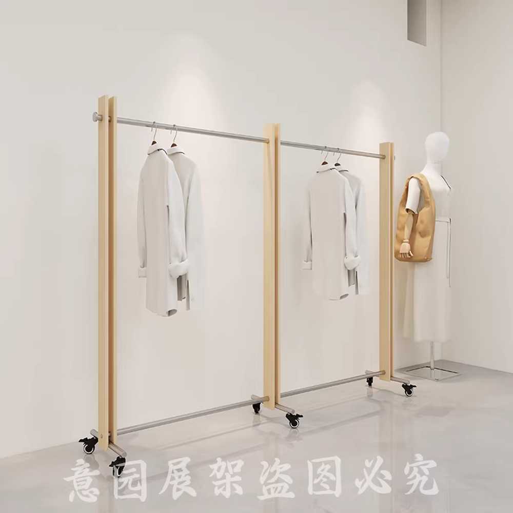 옷가게행거 튼튼한 철제 파이프 조립식 매장용 헹거 1x1.5m - 상세 이미지 3