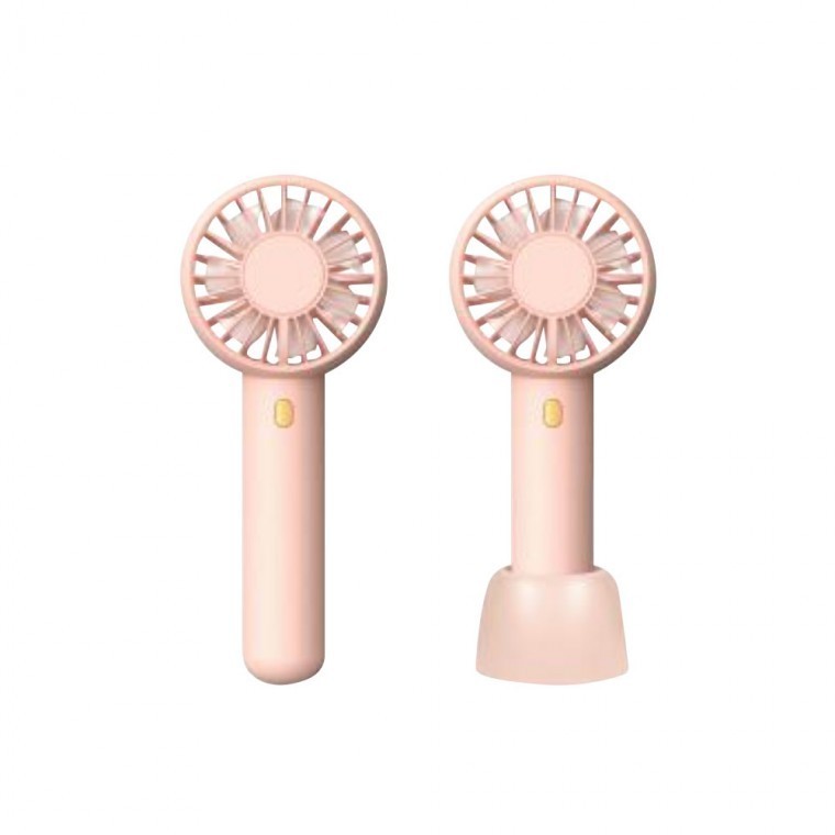 핑크 미니 핸디선풍기 듀얼팬 컴팩트 휴대용 - 상품 이미지