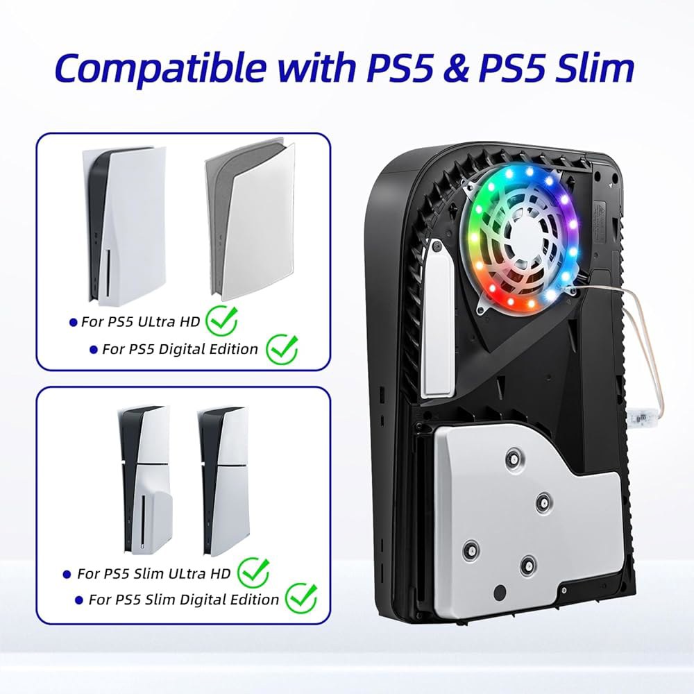 PS5 / 슬림 PRO 콘솔용 맥바젤 RGB LED 라이트 스트립, IR 리모컨 /APP USB 3 제어 방법, 콘솔과 호환되는 8가지 색상 400+ 효과 링 키트 액세서리 - 상세 이미지 3