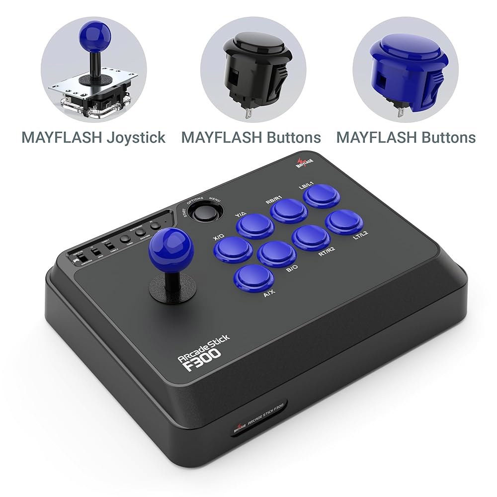 스위치 /스위치 2, PS4, PS3, Xbox Series S /X, One, 360, macOS, Windows, Steam 덱 등을 위한 MAYFLASH F300 아케이드 - 상세 이미지 3