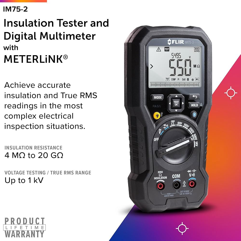 FLIR IM75-2 절연 테스터 및 디지털 멀티미터 IM75-2 - 상세 이미지 3