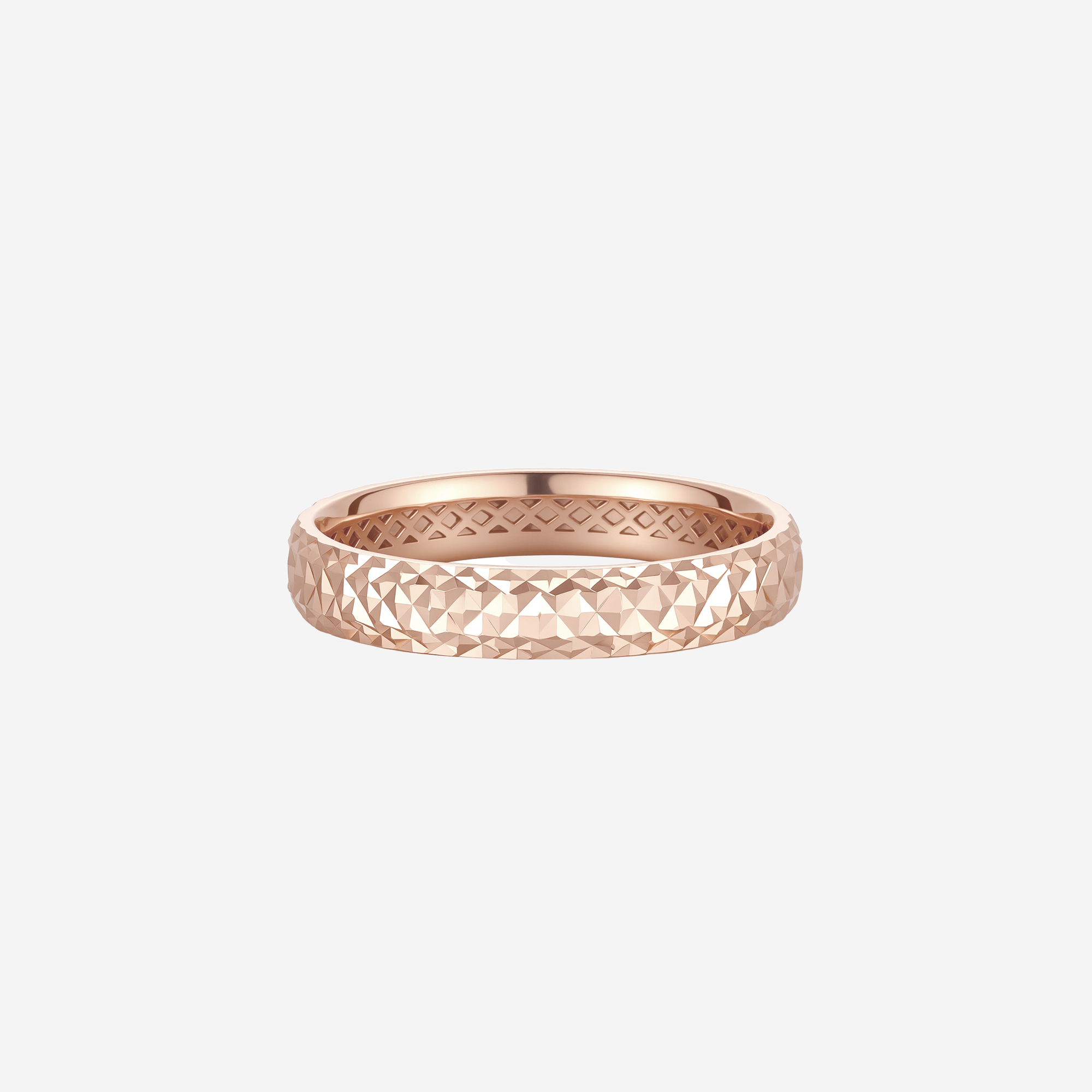 14k 18K 세리온 3.5mm 할로우 컷팅 반지 검지 중지 반지 데일리