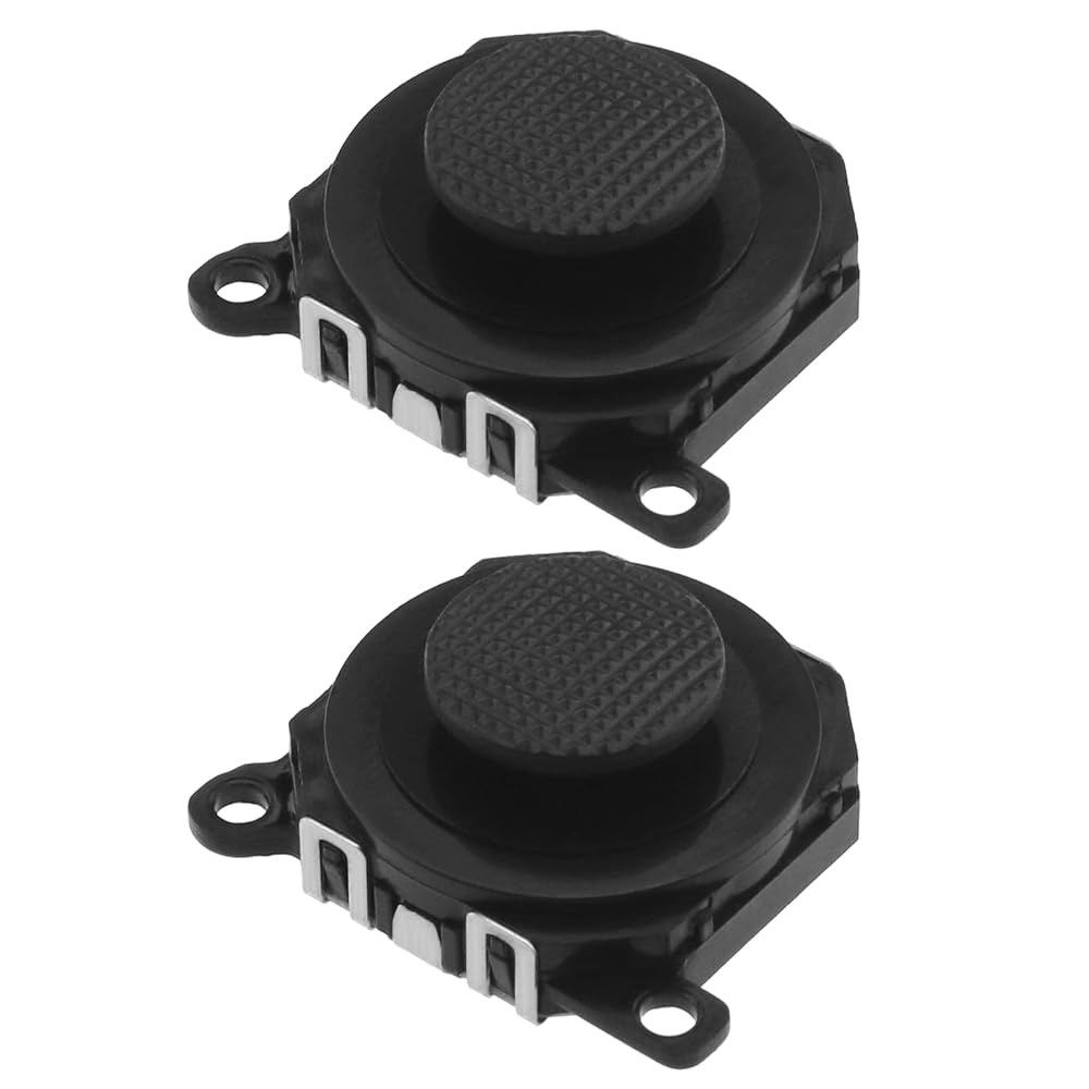 ECSiNG 2Pcs 3D 버튼 아날로그 조이스틱 스틱 교체 PSP 1000 컨트롤 플라스틱 블랙 - 상품 이미지