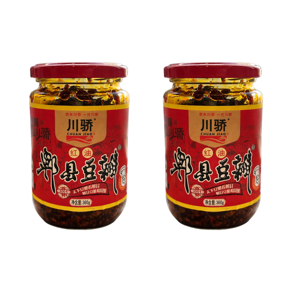 천자오 매운 칠리오일 사천 두반장(고추 52.83% 함유) 360g, 2개 - 상품 이미지