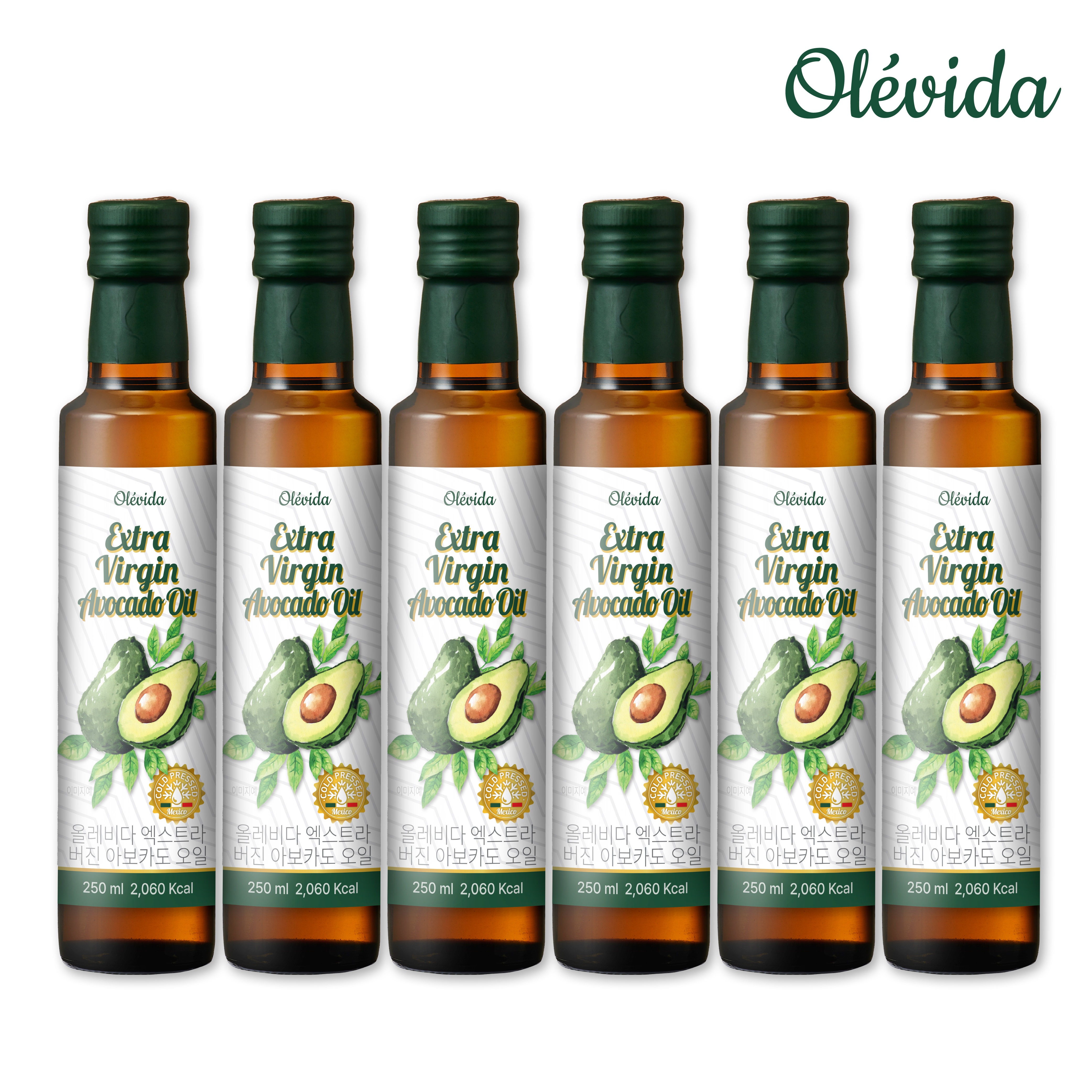 [올레비다] 냉압착 엑스트라버진 멕시코 아보카도유 아보카도 오일 250ml, 6개 - 상세 이미지 2
