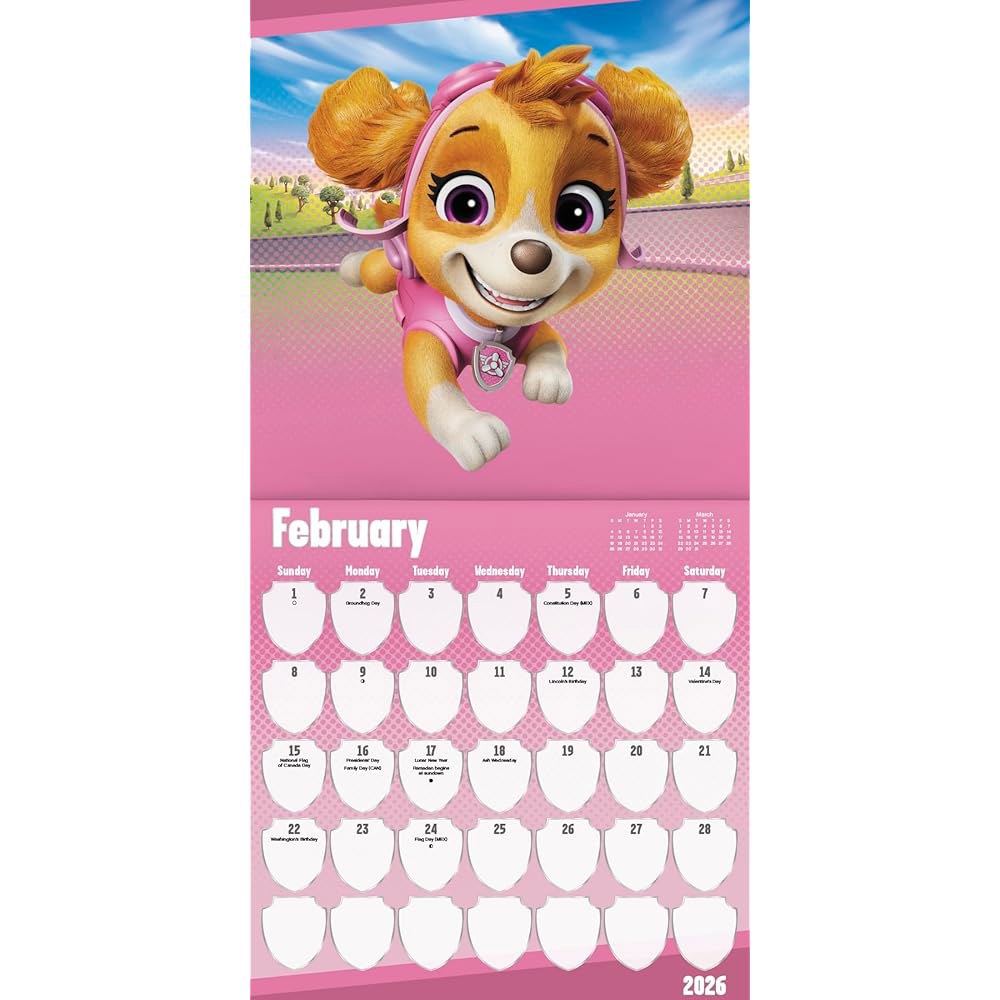 2026 Paw Patrol Wall Calendar [calendar] - 상세 이미지 3