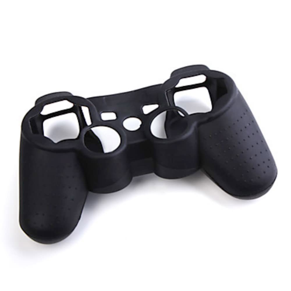 소니 플레이스테이션 PS2 PS3 컨트롤러 컬러 블랙용 OSTENT 보호 실리콘 젤 소프트 스킨 케이스 커버 파우치 Black - 상세 이미지 2