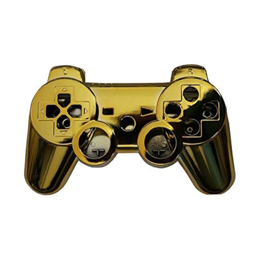 소니 플레이스테이션 3 PS3 무선 블루투스 컨트롤러 컬러 골드용 OSTENT 풀 쉘 케이스 하우징 버튼 키트 - 상품 이미지
