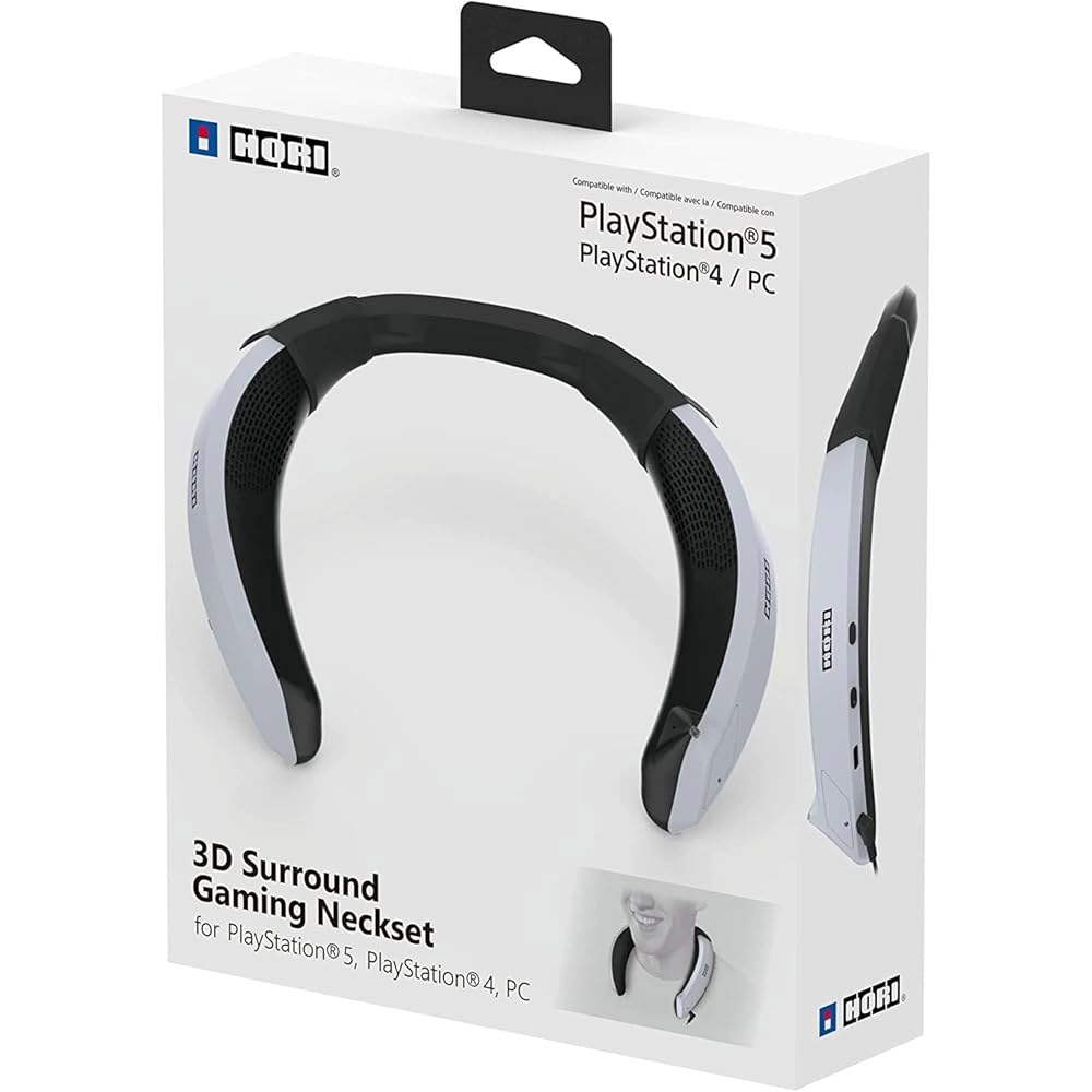 호리 3D 서라운드 게이밍 넥셋 - PS5, PS4, PC용 유선 웨어러블 스피커 PlayStation Xbox Series X|S - 상세 이미지 2