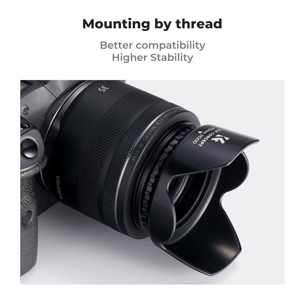 K&F 컨셉 52mm 튤립 플라워 렌즈 후드, AF-S 800mm f /5.6E FL ED VR, 300mm /2.8G VR II, 200-400mm /4G II 포함 D3300 - 상세 이미지 3