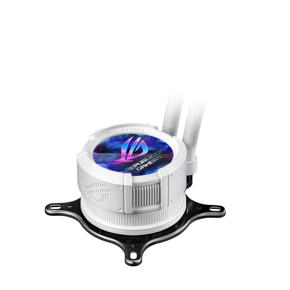 ASUS ROG Strix LC III 360 ARGB LCD 화이트 에디션 올인원 CPU 리퀴드 쿨러 - 인텔 LGA 1700, 1200, 115X AMD 소켓 AM4, AM5 - 상세 이미지 2