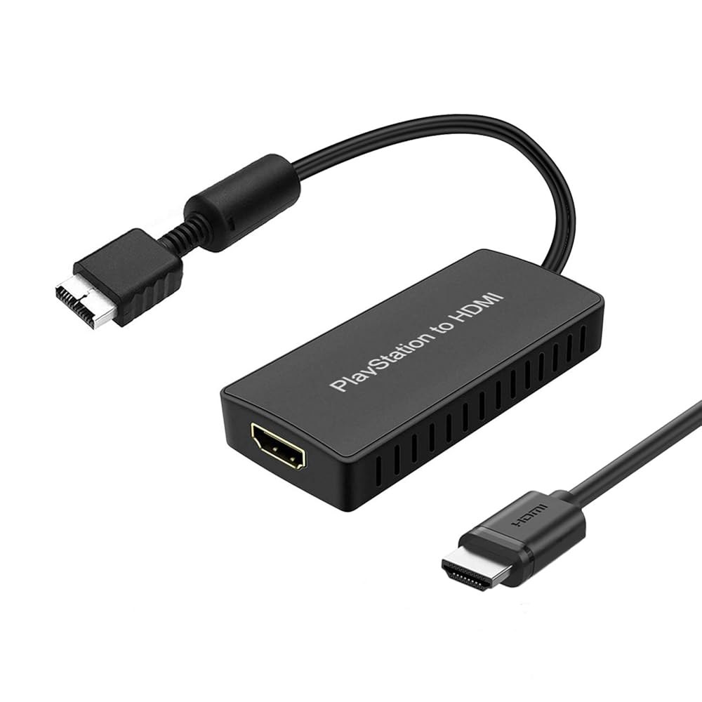 Y.D.F PS2에서 HDMI 어댑터 PS2 HD-링크 케이블 변환기 지원 4 3 / 16 9 화면 종횡비 스위치가 PlayStation 1 2 HD 링크 PS1 변환기에 작동합니 - 상품 이미지