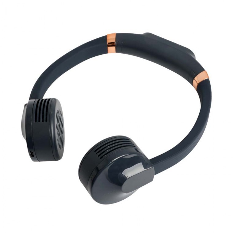 USB C타입 넥밴드 선풍기 휴대 목걸이형 자유 각도조절 3단계 강력바람 DC 5V 출퇴근길 현장 레저 여행 - 상품 이미지