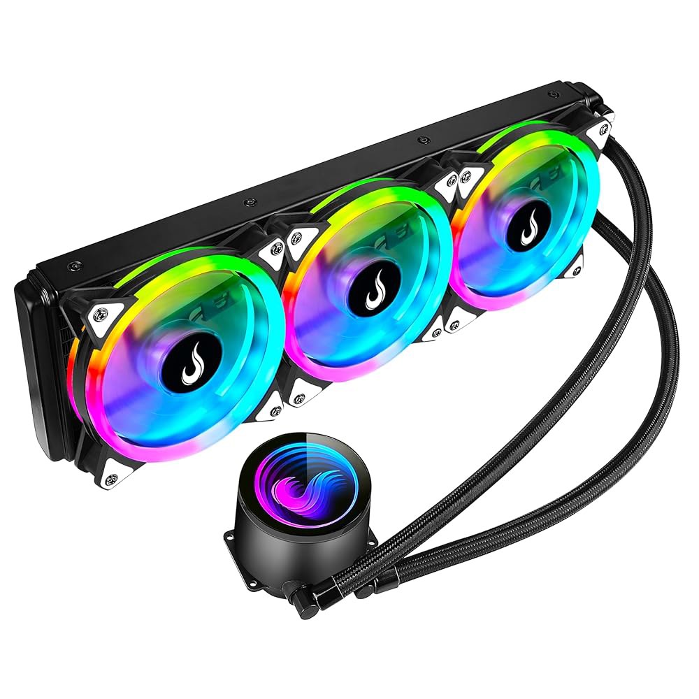 컴퓨터 케이스 워터 쿨러 - 게이머 블랙 라이즈 모드 미국 360mm AMD / 인텔 ARGB 5V 마더보드 - 상품 이미지