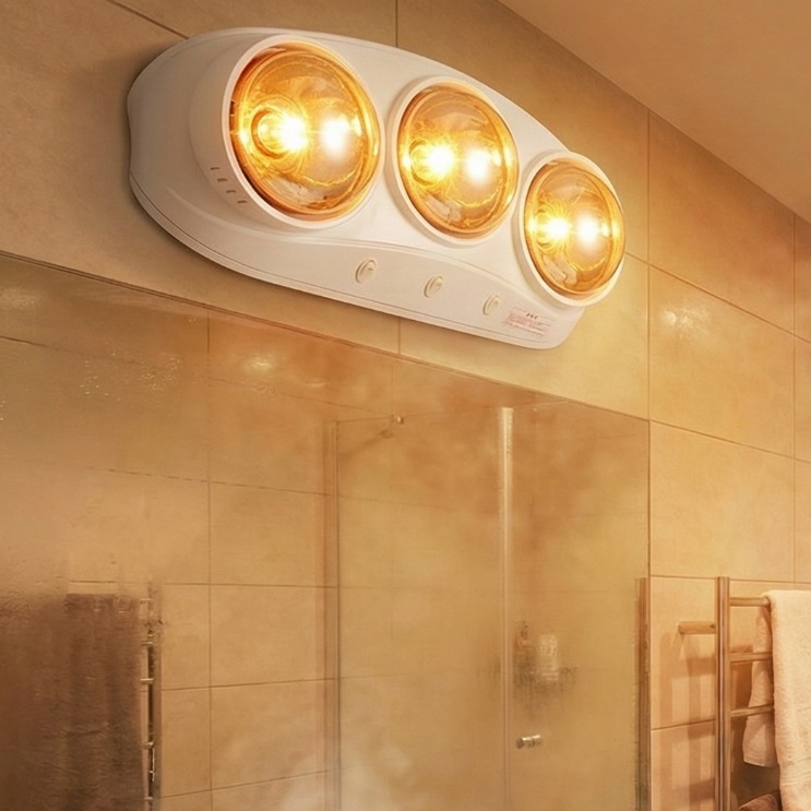 화장실 난방기 욕실 온열기 욕실 난로 욕실 온열등 3구