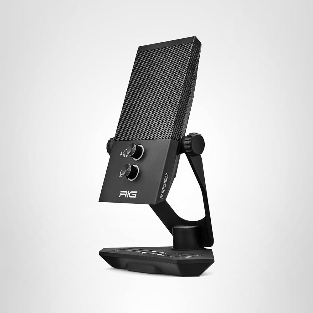 RIG M2 STREAMSTAR PRO HD | 24비트 DAC 및 블루투스 저지연 aptX 오디오가 포함된 유선 USB 스트리밍 마이크 Microphone - 상품 이미지