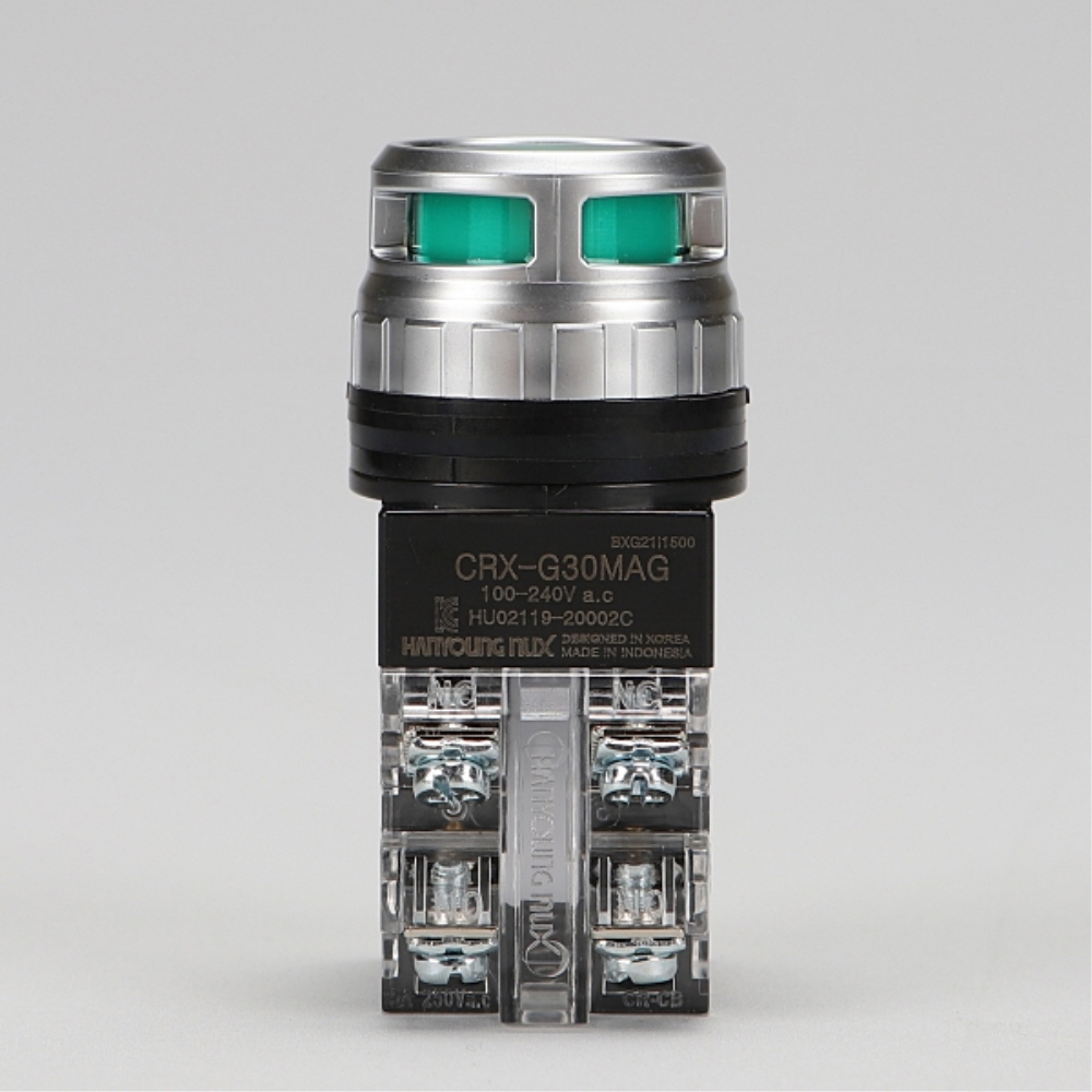 한영넉스 조광형 푸시버튼 스위치 CRX-G30MAG (그린) 누름버튼 스위치 - 상세 이미지 2