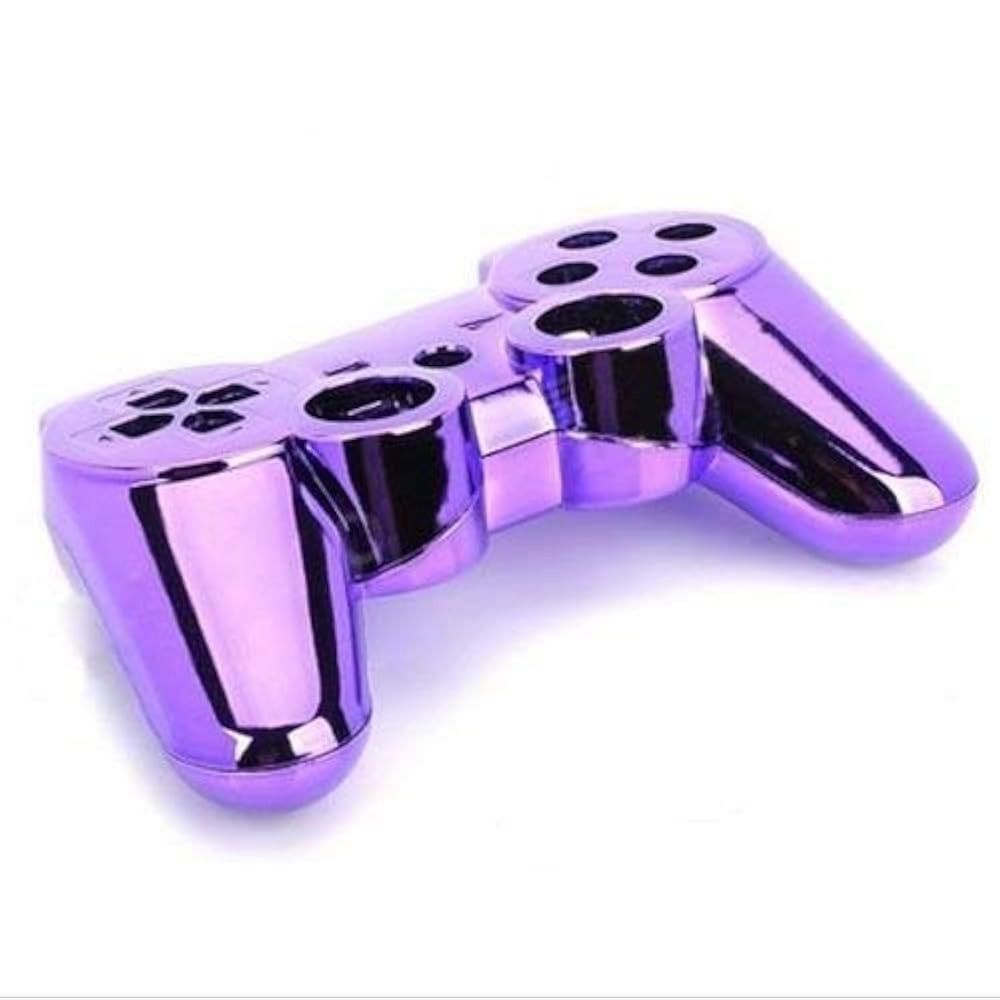 소니 플레이스테이션 3 PS3 무선 블루투스 컨트롤러 색상 보라색용 OSTENT 풀 쉘 케이스 하우징 버튼 키트 - 상세 이미지 2