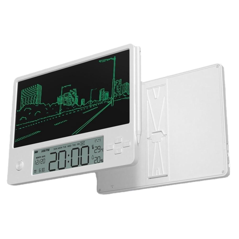 Electronic Calendar Digital Display with Pad Temperature inches White Humidity Stylus, Clock and Stu - 상세 이미지 3