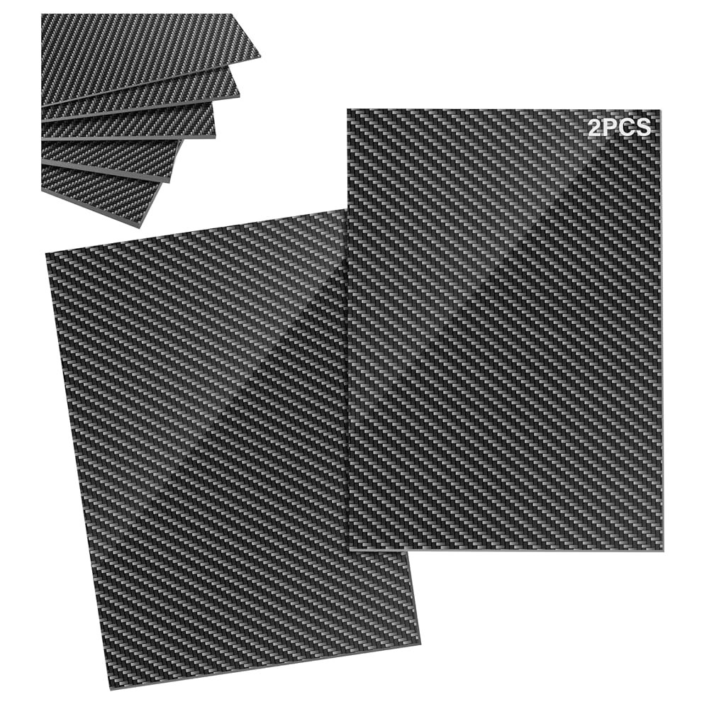 2PCS 100 3K 탄소 섬유 시트 란스틱 판 라미네이트 일반 직조 패널 3MM 두께 광택 표면 200X300X0.5MM 2.5MM 3.0MM - 상품 이미지
