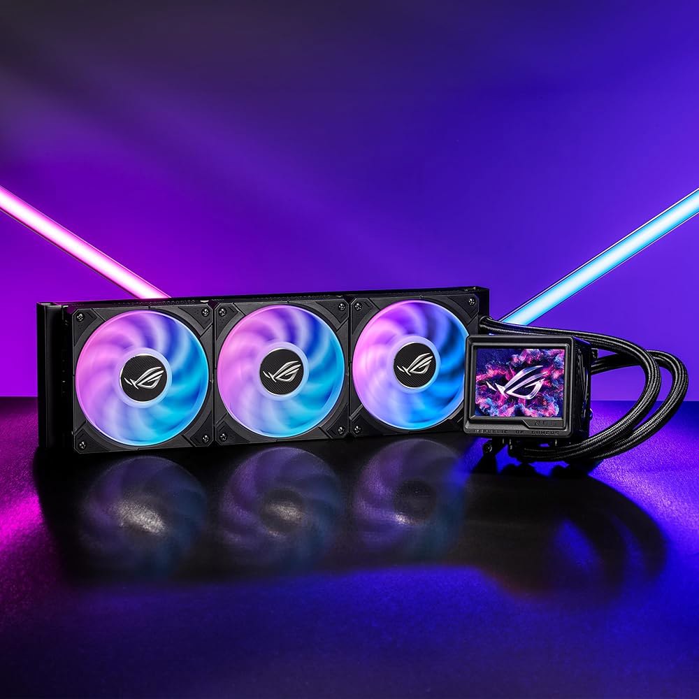 ASUS ROG RYUJIN III 360 ARGB 익스트림 올인원 AIO CPU 액체 쿨러, AMD Ryzen 9000 및 인텔 Core 울트라 레디, Asetek Gen8 V2 - 상세 이미지 2