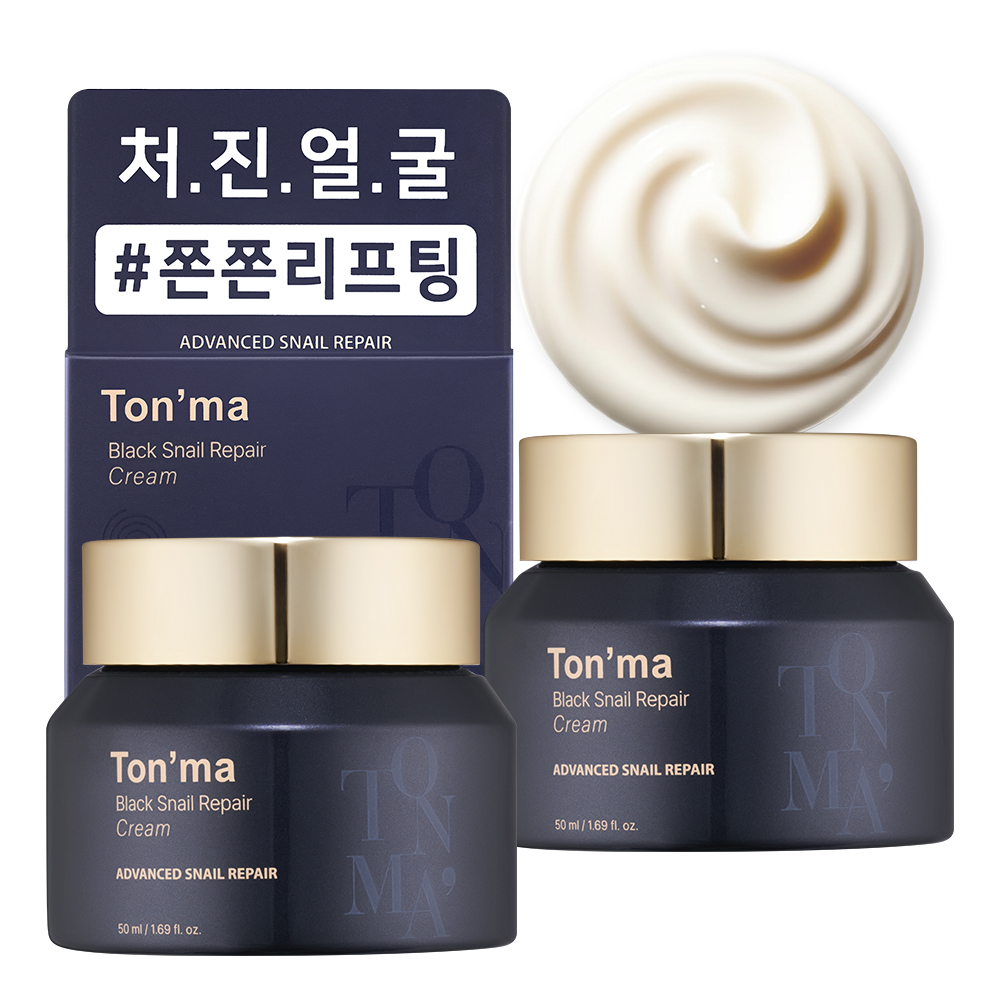톤마 스네일 뮤신 달팽이 리프팅 영양 탄력 리페어 크림 50g, 2개 - 상품 이미지