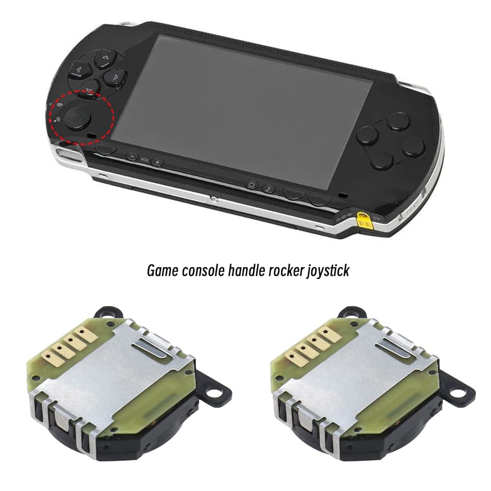 ECSiNG 2Pcs 3D 버튼 아날로그 조이스틱 스틱 교체 PSP 1000 컨트롤 플라스틱 블랙 - 상세 이미지 2