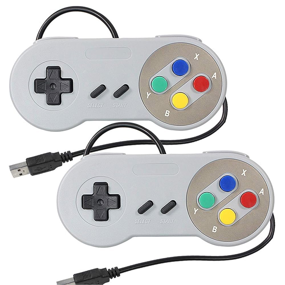 TOOPONE 2팩 레트로 USB 컨트롤러 게임패드 조이스틱, 윈도우 PC MAC 리눅스 라즈베리 파이 3 세가 제네시스 히간용 슈퍼 클래식 조이패드 게임스틱 - 상품 이미지