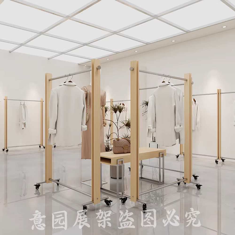 옷가게행거 튼튼한 철제 파이프 조립식 매장용 헹거 1x1.5m - 상세 이미지 5