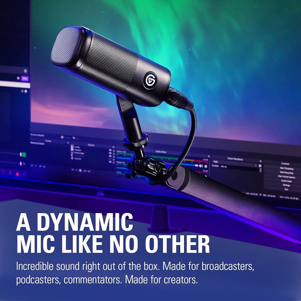 엘가토 웨이브 DX - 동적 XLR 마이크, 카디오이드 패턴, 노이즈 제거, 팟캐스트, 스트리밍, 방송에 최적화된 음성, 신호 부스터 필요 없음, Mac, PC용 모든 인터페이스에 - 상세 이미지 2