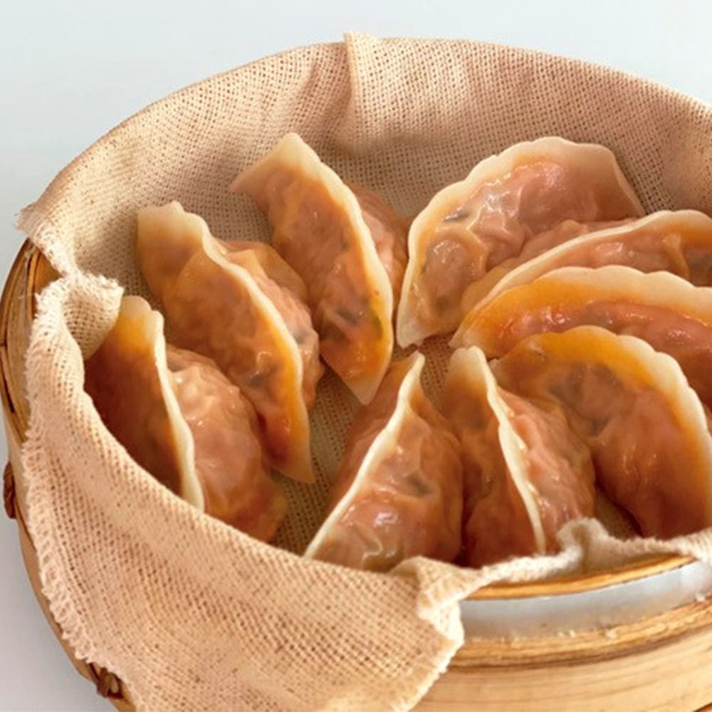 [창화당] 육즙가득 고기 김치 참만두 1kg 40개입 /새우쇼마이 굴림 납작만두 찜 떡국용 - 상품 이미지