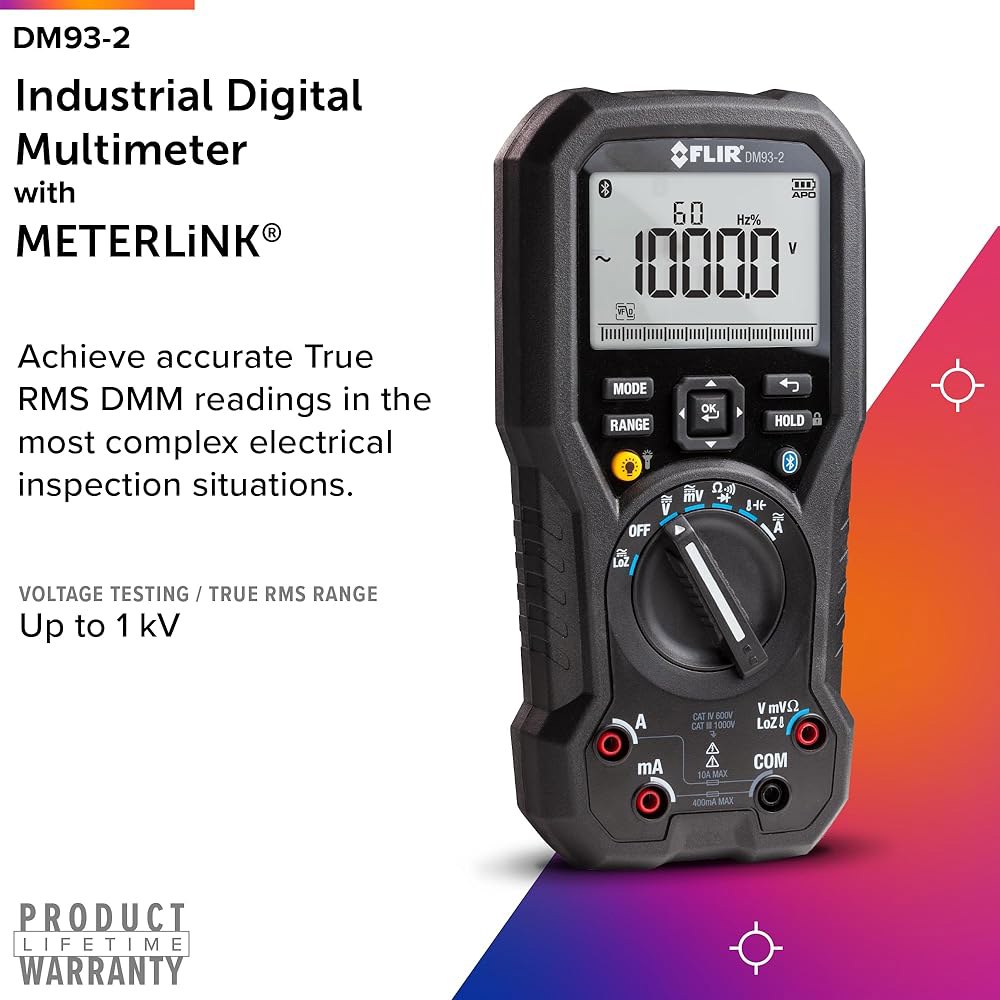 FLIR DM93-2 트루 RMS 인더스트리얼 디지털 멀티미터 DM93-2 - 상세 이미지 2