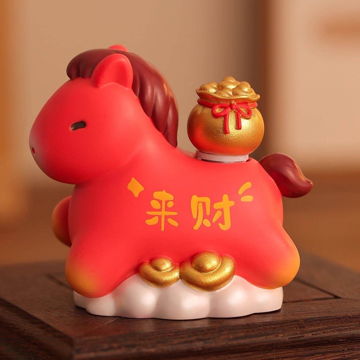 피규어 신년 2026년 붉은말의해 붉은말 말띠 - 상품 이미지