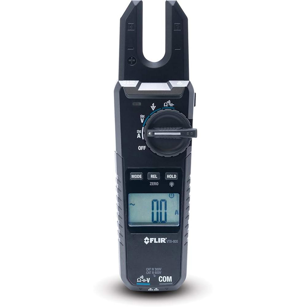 FLIR VT8-600 - 전압, 연속성 및 전류 테스터 600V /100A, 개방 턱, 검은색 VT8-1000 - 상품 이미지