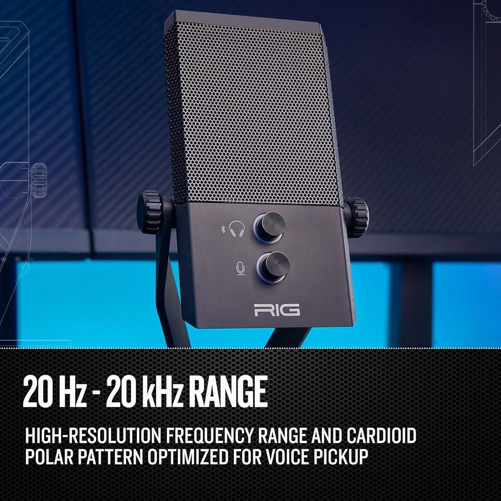 RIG M2 STREAMSTAR PRO HD | 24비트 DAC 및 블루투스 저지연 aptX 오디오가 포함된 유선 USB 스트리밍 마이크 Microphone - 상세 이미지 3
