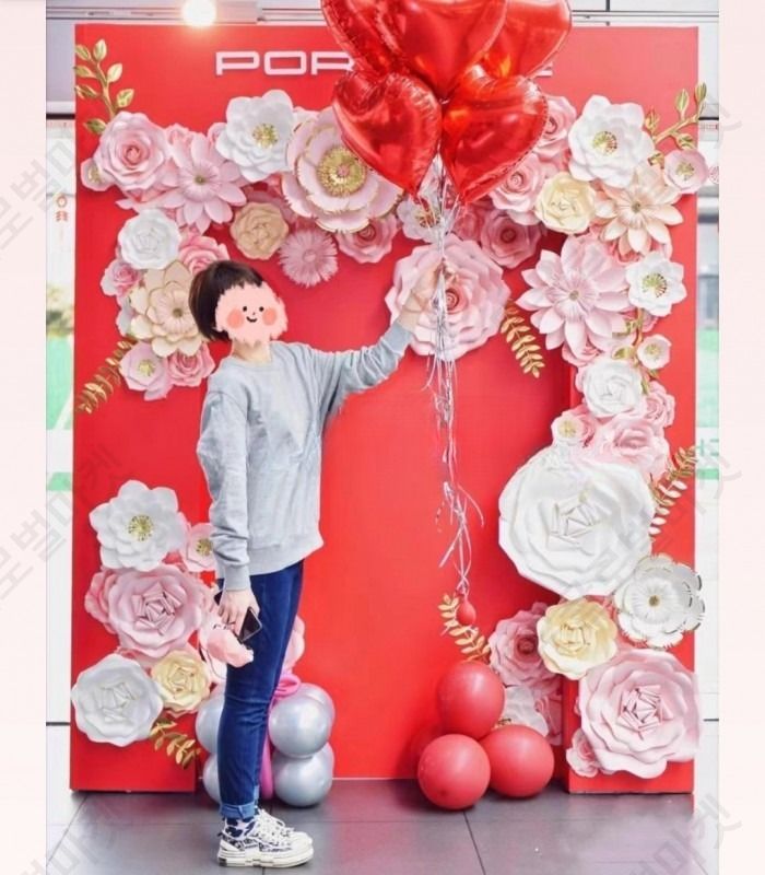자이언트 페이퍼플라워 초대형 종이꽃 큰꽃 파티장식 돌상 이미지 6