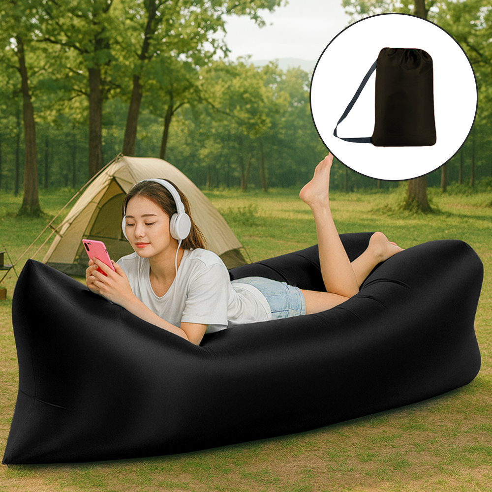 빈백 쿠션 아웃도어 1인용 실내 해먹의자 캠핑 에어소파 4컬러