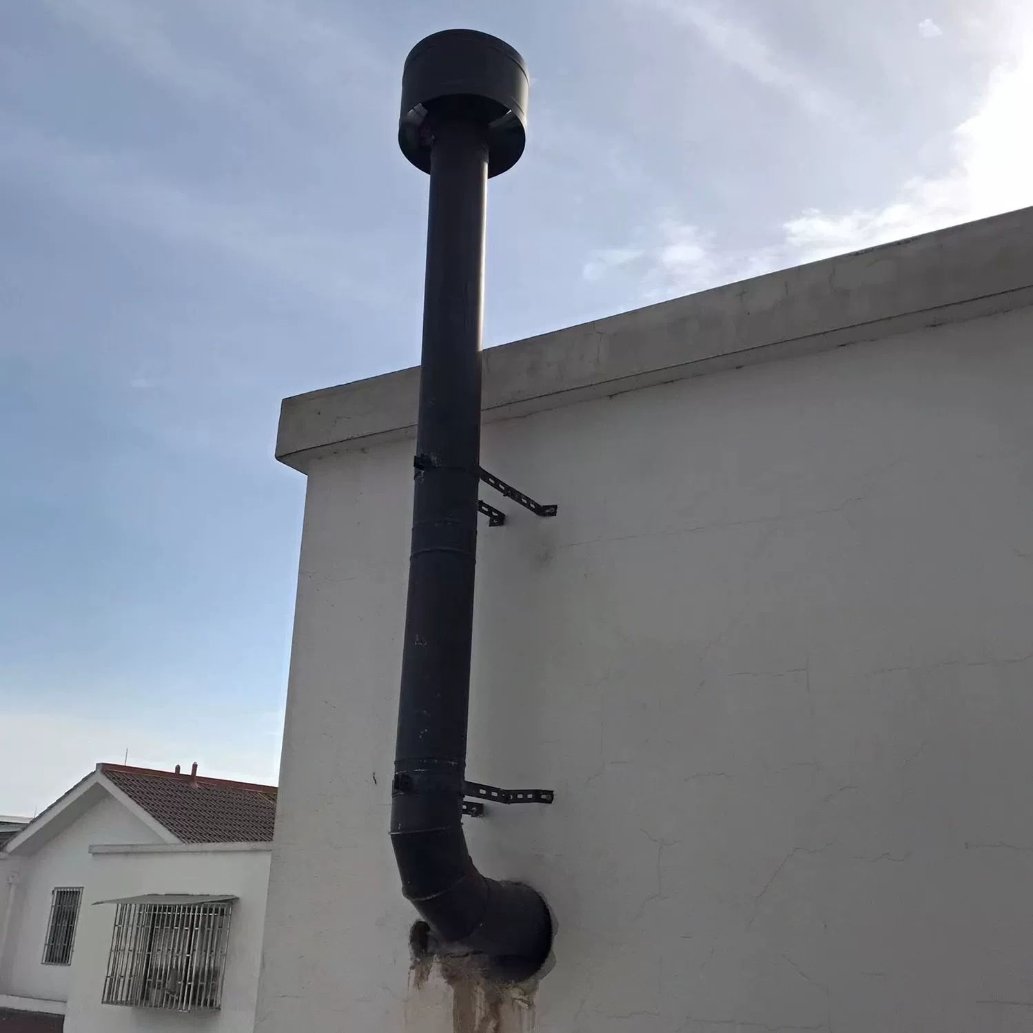 스테인레스 연통 브라켓 난로 지지대 고정 클립