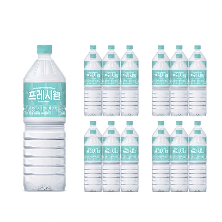 천연 암반수 프레시웰 PH8.2 약알칼리수 지리산 생수 샘물 2L, 12개 - 상세 이미지 5