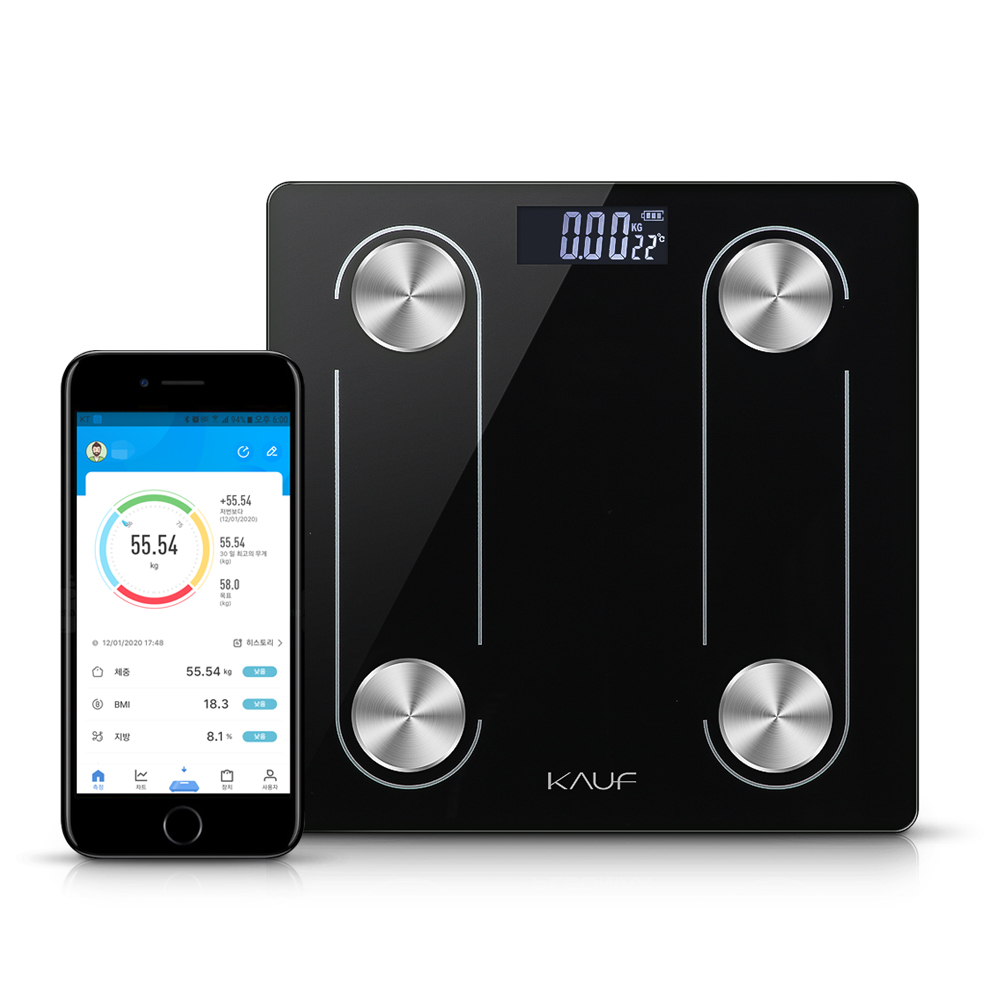 카프 스마트 인바디 체중계 가정용 몸무게 체지방 측정기 체성분 저울 KF-SIBS100