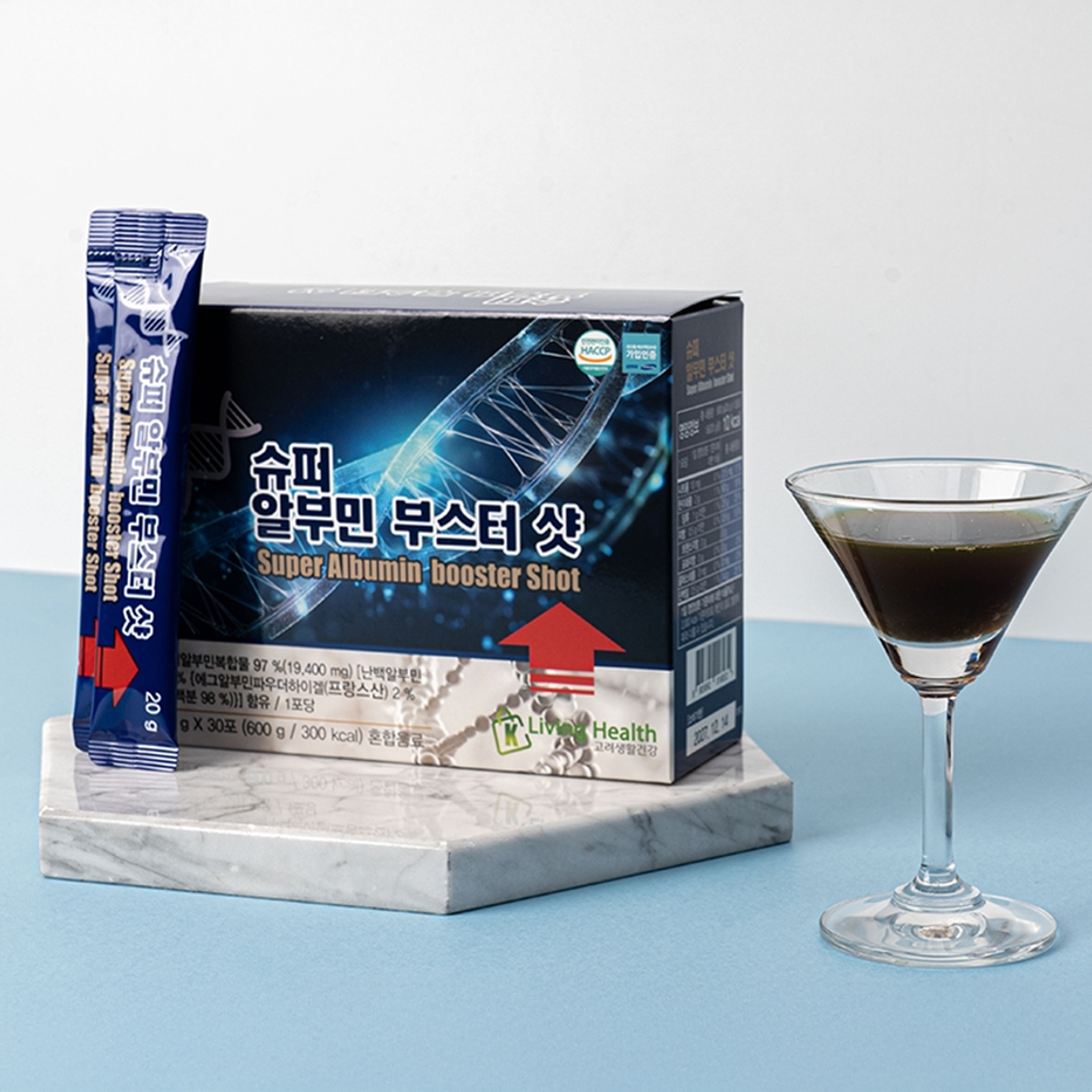 슈퍼알부민 부스터 샷 3박스 총 90포 프랑스 스틱형 마시는 간편 프리미엄 김양진 박사 이미지 2