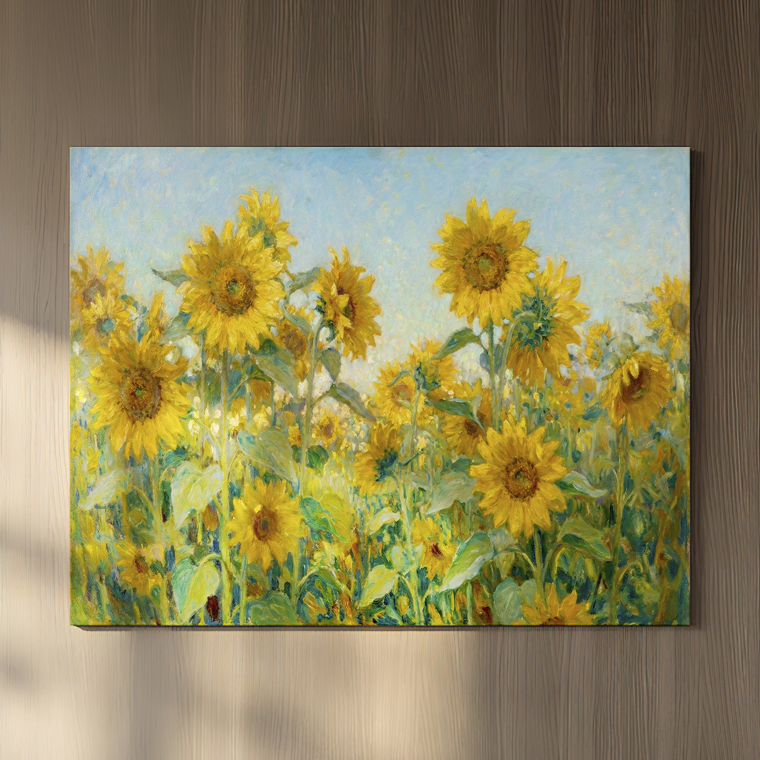 해바라기 돈들어오는 그림 인테리어 액자 황금빛 축복 캔버스 10호 이미지 6