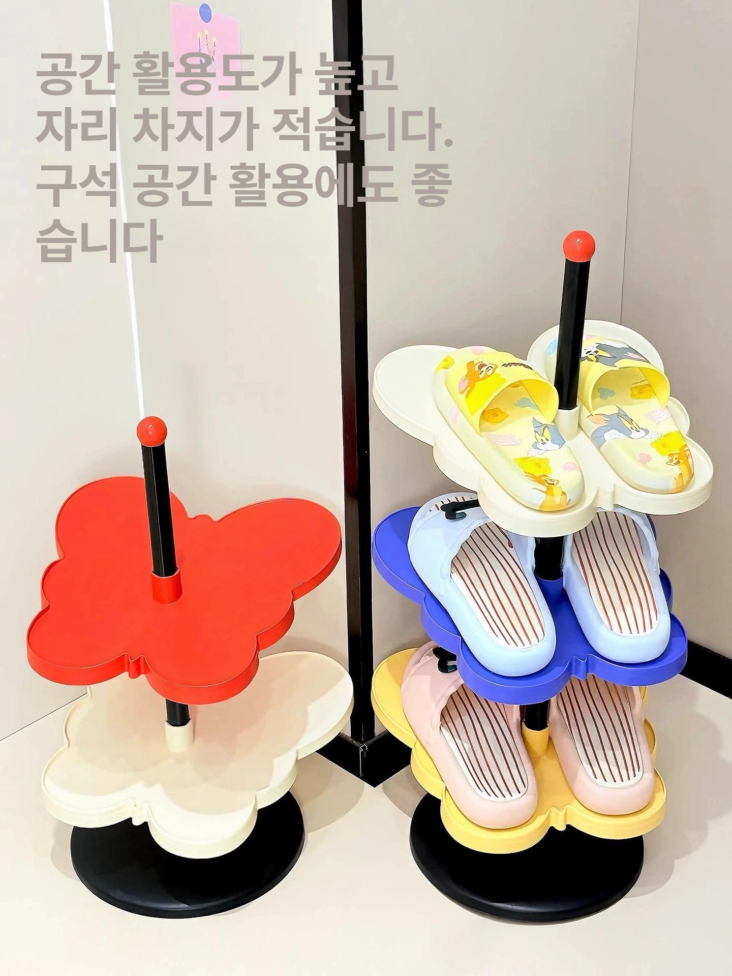 현관 신발장 신발 선반 실내용 정리대 도파민 버터플라이 신발장 2칸 이미지 6